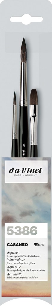 da Vinci Pinselset CASANEO für Aquarell 3er Set