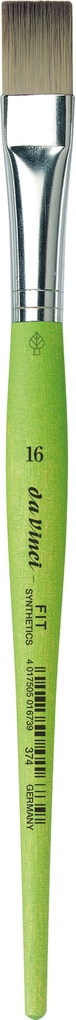 da Vinci Pinsel Fit für Schule und Hobby elastische Synthetik grün flach Serie 374 Gr. 16