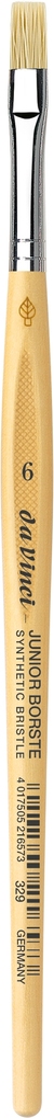 da Vinci Pinsel Junior mit synthetischen Borsten flach Serie 329 Gr. 6