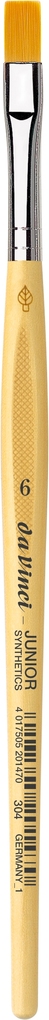 da Vinci Pinsel Junior Synthetics flach Serie 304 Gr. 6