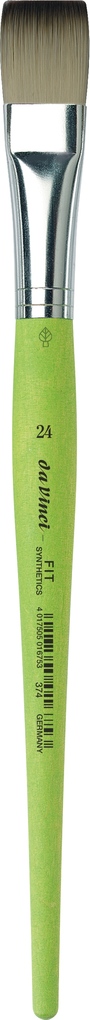 da Vinci Pinsel Fit für Schule und Hobby elastische Synthetik grün flach Serie 374 Gr. 24