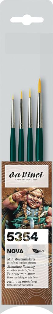 da Vinci Pinselset TABLETOP NOVA Synthetik kurzstilig 4er Set