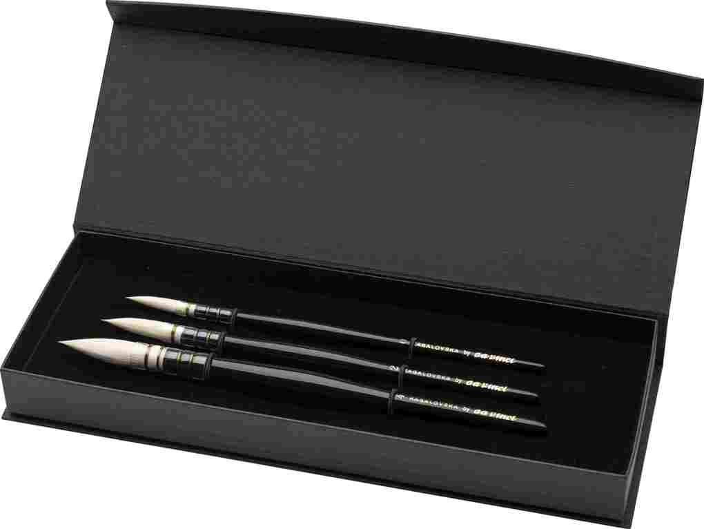 da Vinci Pinselset KAGALOVSKA BY DA VINCI Serie 11492 Gr. 0+2+4 3er Set
