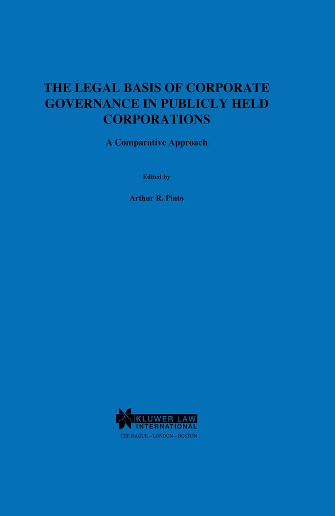 Legal Basis of Corporate Governance in Publicly Held Corporations