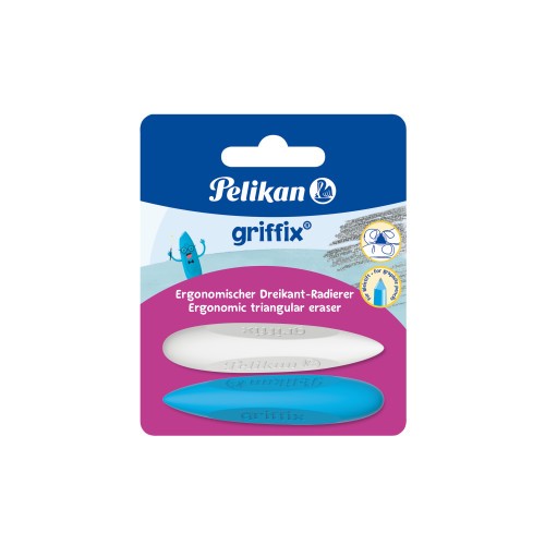Pelikan Radierer griffix blau/weiß 2er Set