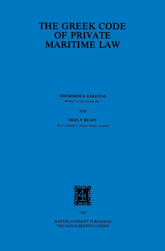 Greek Code Of Private Maritime Law