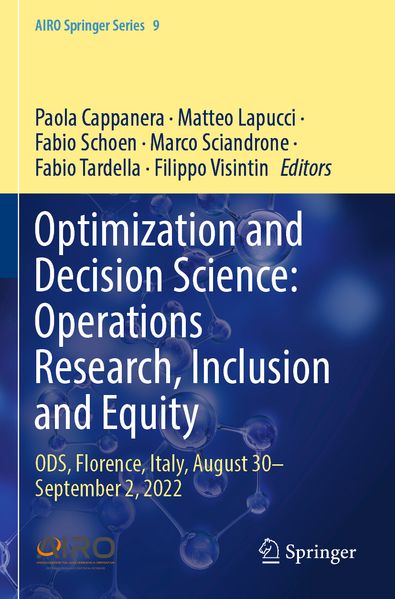 Optimization and Decision Science: Operations Research Inclusion and Equity