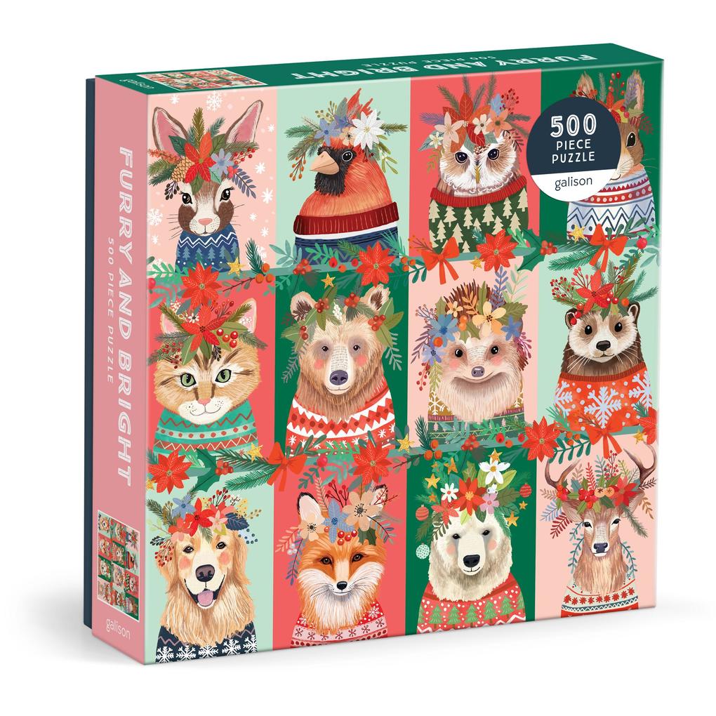 Abrams & Chronicle Books Furry And Bright 500 Piece Puzzle