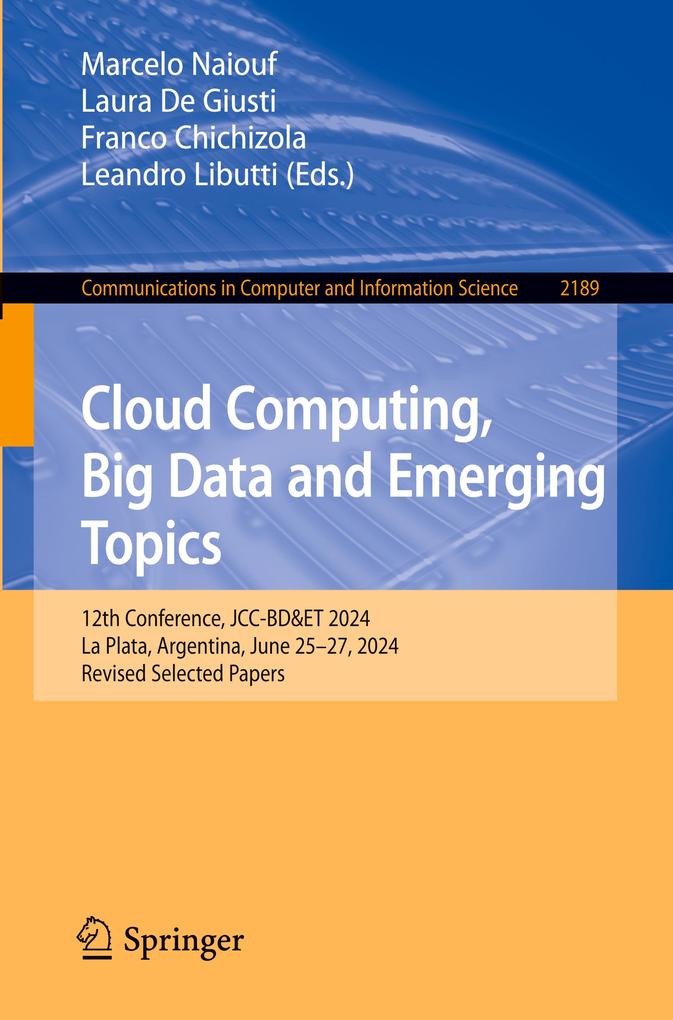 Cloud Computing Big Data and Emerging Topics