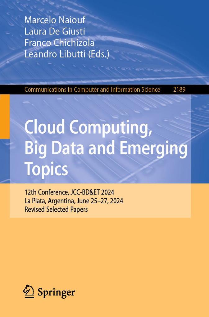 Cloud Computing Big Data and Emerging Topics