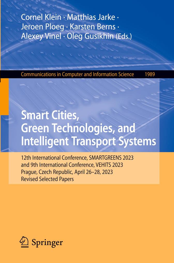 Smart Cities Green Technologies and Intelligent Transport Systems