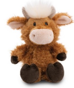 NICI 61117 - Farm Friends Hochlandrind McMooray Plüsch sitzend 22 cm GREEN