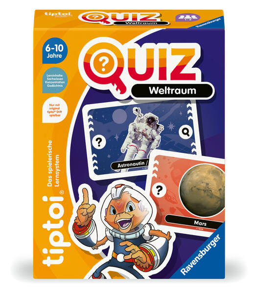 Ravensburger Spiel "tiptoi Quiz Weltraum" Made in Europe