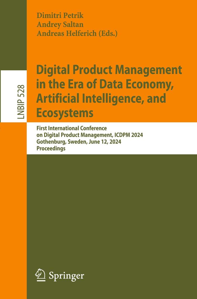 Digital Product Management in the Era of Data Economy Artificial Intelligence and Ecosystems