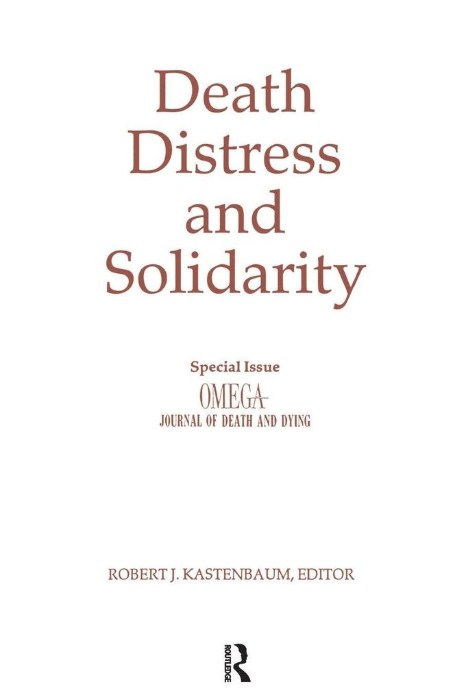Death Distress and Solidarity