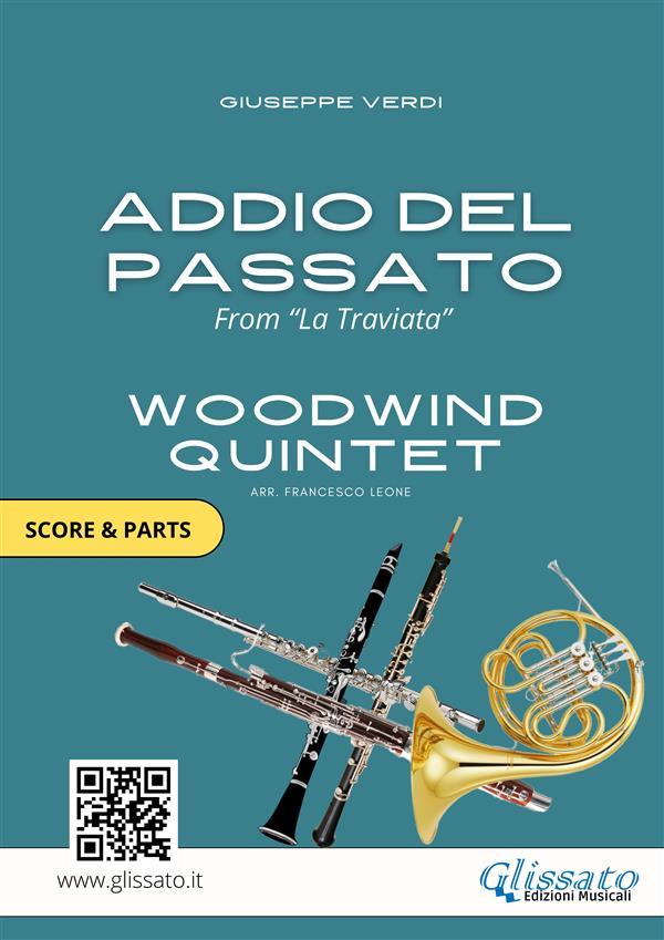 Woodwind Quintet Sheet Music 'Addio del Passato' score & parts