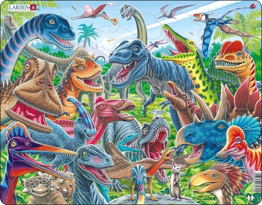 Puzzle - Dinosaurier (Selfie/Gruppenbild)