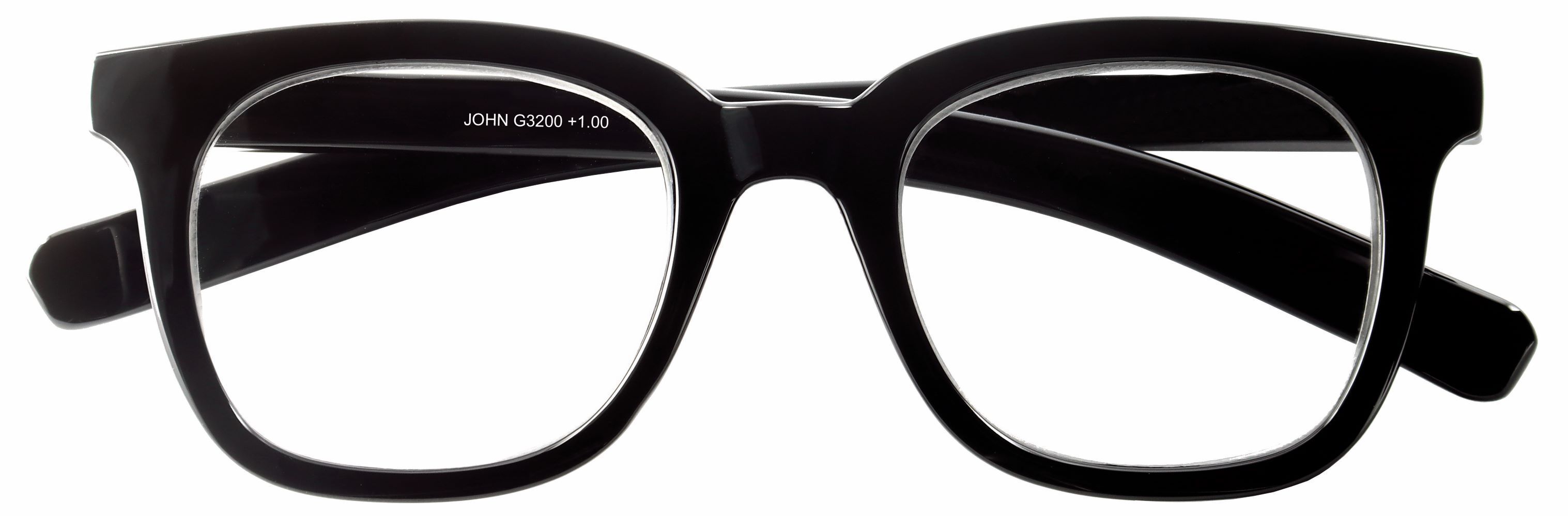 Lesebrille JOHN schwarz +2.50 dpt