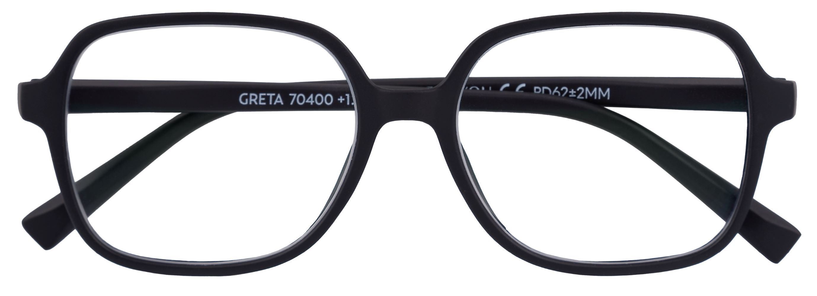 Lesebrille GRETA schwarz +1.00 dpt mit Etui