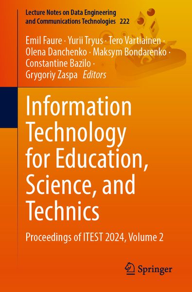 Information Technology for Education Science and Technics