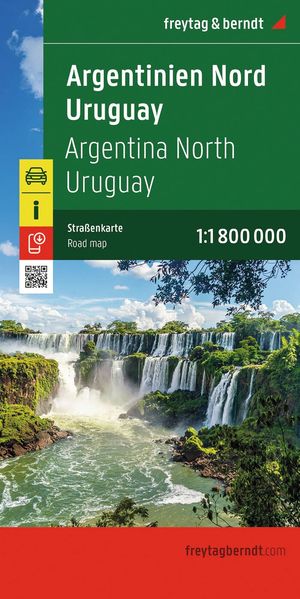 Argentinien Nord - Uruguay Straßenkarte 1:1.800.000 freytag & berndt