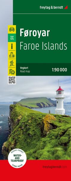 Freytag + Berndt Freytag & Berndt Straßenkarte Färöer / Føroyar 1, 90.000