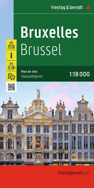 freytag & berndt Stadtplan Bruxelles / Brüssel 1:18.000