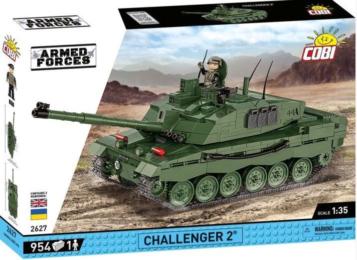 COBI Armed Forces 2627 - Challenger 2 Panzer Bausatz 1:35 954 Klemmbausteine