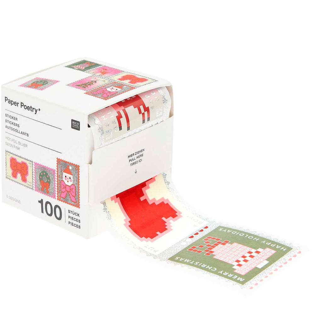 Sticker Weihnachtspost FSC MIX 100 Stk.