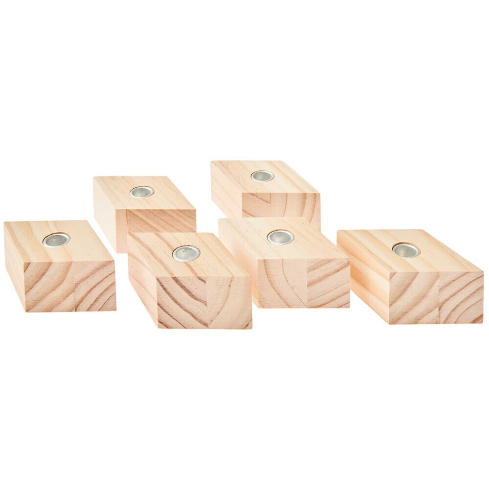 Kerzenhalter Raute für Stabkerzen Ø12 cm 6-tlg FSC 100%