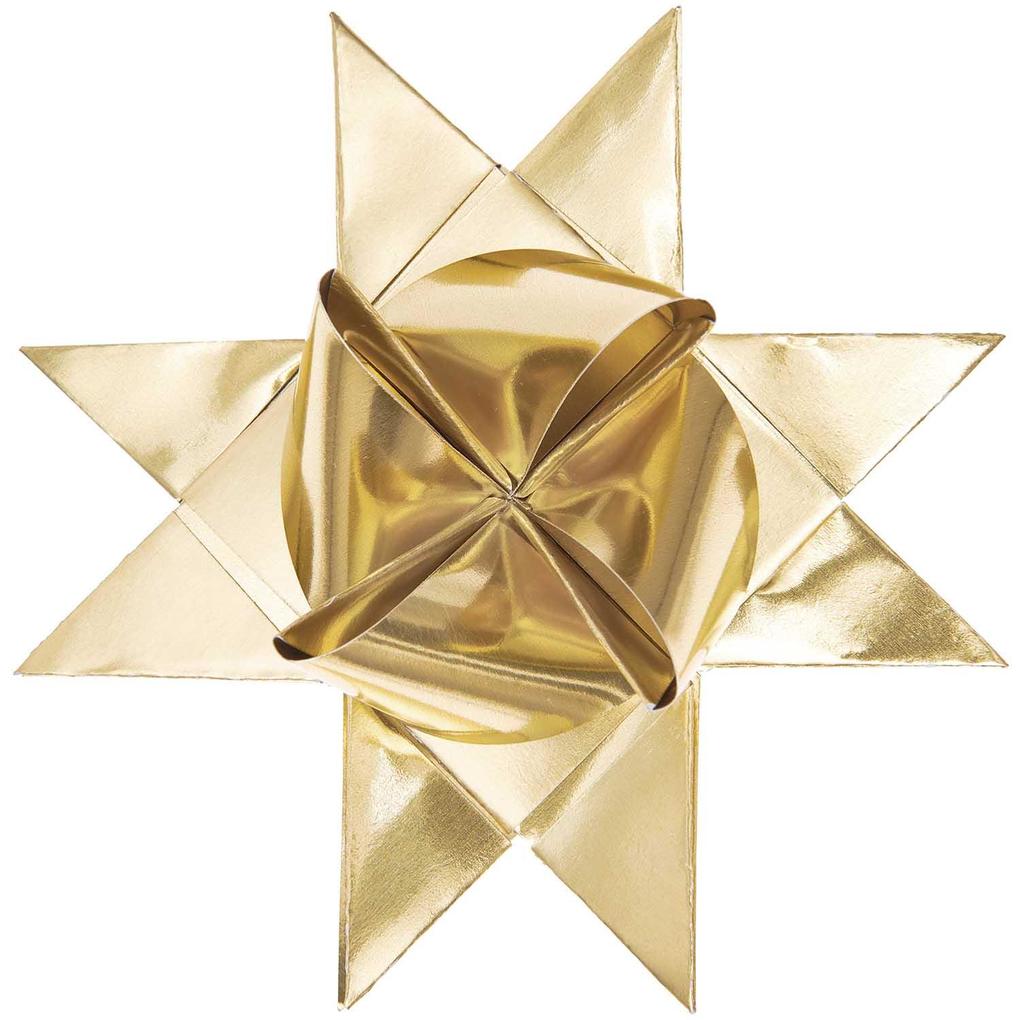 Fröbelsterne Metallic Gold FSC MIX 60 Streifen 120 g/m²