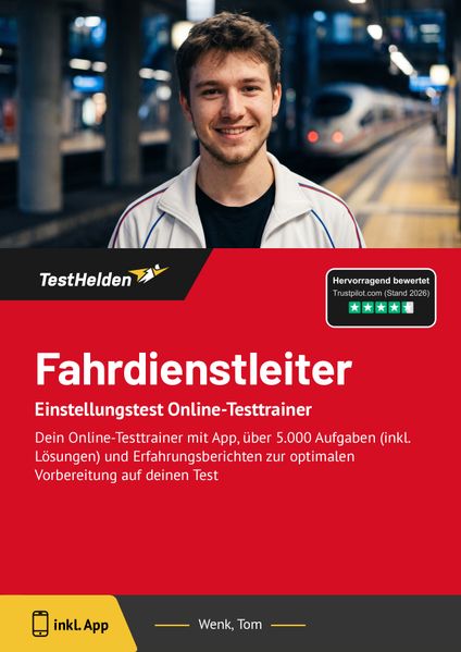Fahrdienstleiter Österreichische Bundesbahn ÖBB Einstellungstest - Dein Online-Testtrainer mit App über 5.000 Aufgaben (inkl. Lösungen) und Erfahrungsberichten zur optimalen Vorbereitung auf deinen Test