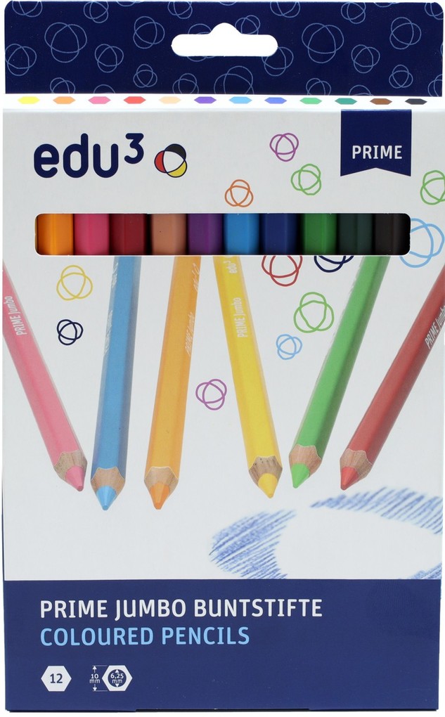 edu³ PRIME Jumbo sechskant 12er Set
