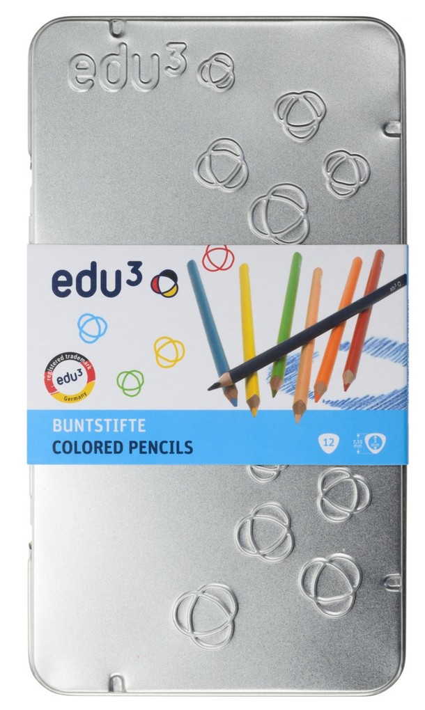 edu³ Buntstifte dreikant 12er Set