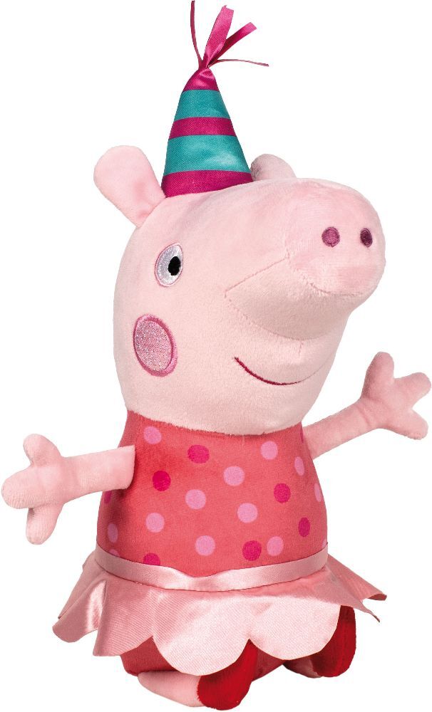 Schmidt Spiele 42829 - Peppa Pig Peppa Wutz Ferkelmädchen Party 38 cm Plüsch