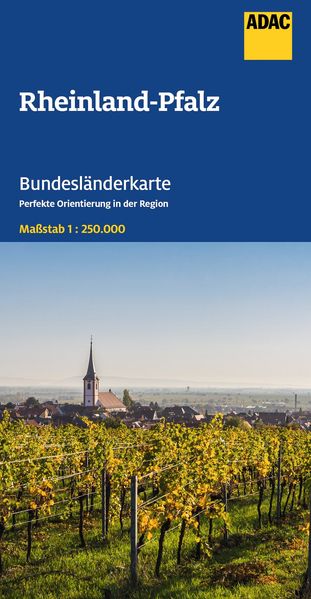 ADAC Bundesländerkarte Deutschland 10 Rheinland-Pfalz Saarland 1:250.000