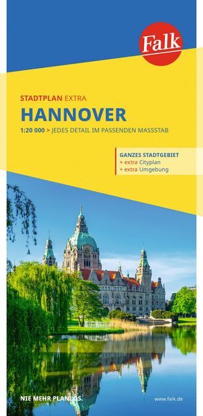 Falk Stadtplan Extra Hannover 1:20.000
