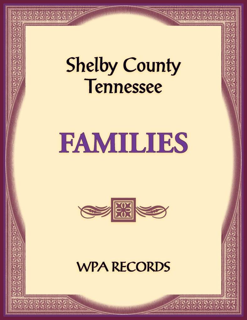 Shelby County Tennessee Families