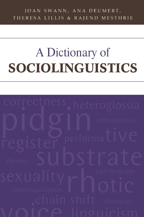 Dictionary of Sociolinguistics