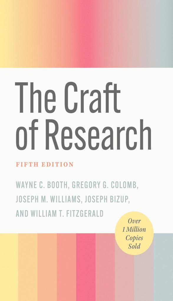 University of Chicago Press Craft Of Research Fifth Edition
