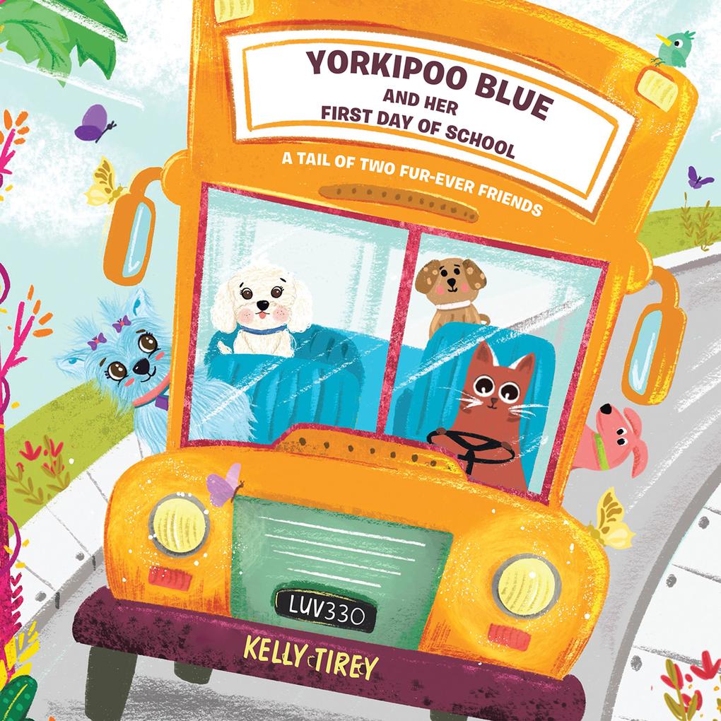Yorkipoo Blue and her First Day of School
