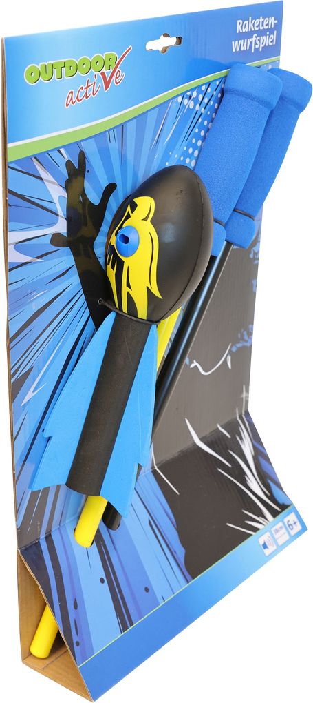 Outdoor active Raketen-Wurfspiel mit Schleudergriff
