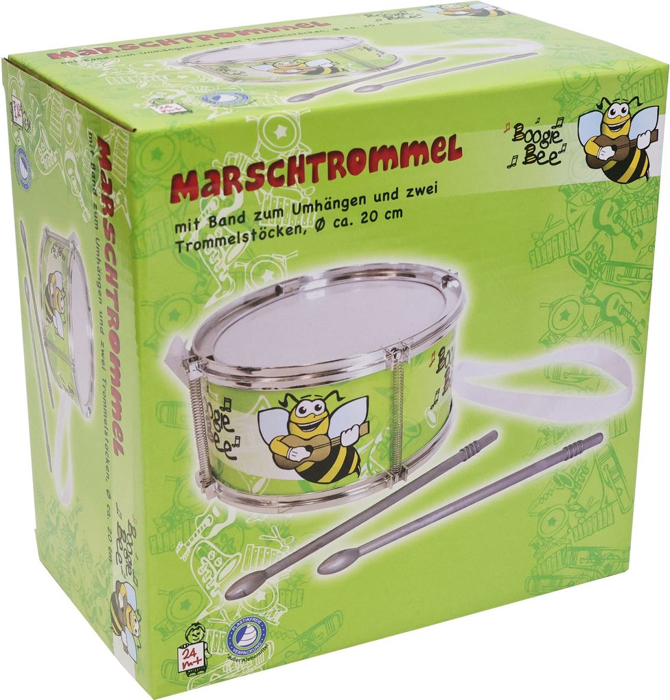 Boogie Bee Marschtrommel mit Trommelstöcke #20 cm
