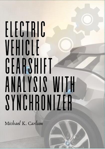 Electric vehicle gearshift analysis with synchronizer