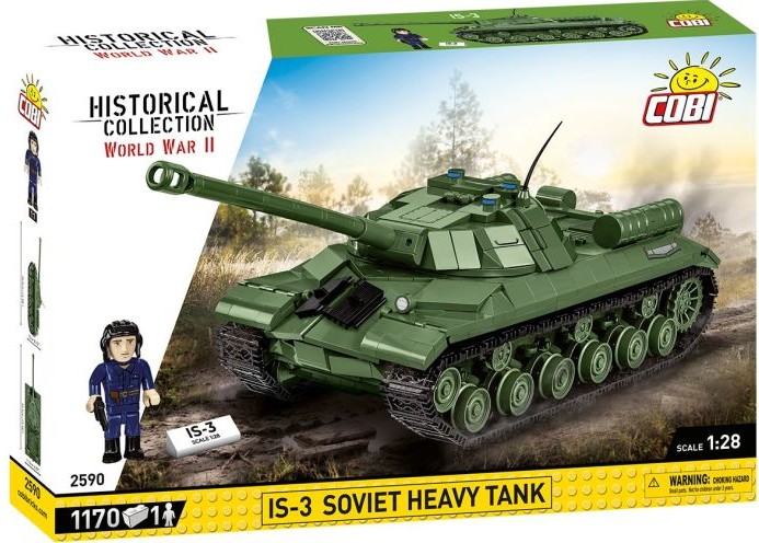 COBI Historical Collection 2590 - IS-3 Soviet Heavy Tank Panzer Bausatz 1:28 1170 Klemmbausteine
