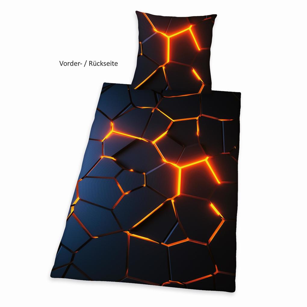 Young Collection 4459268050 - 3D Effekt Bettwäsche 80x80 cm + 135x200 cm 100% Baumwolle