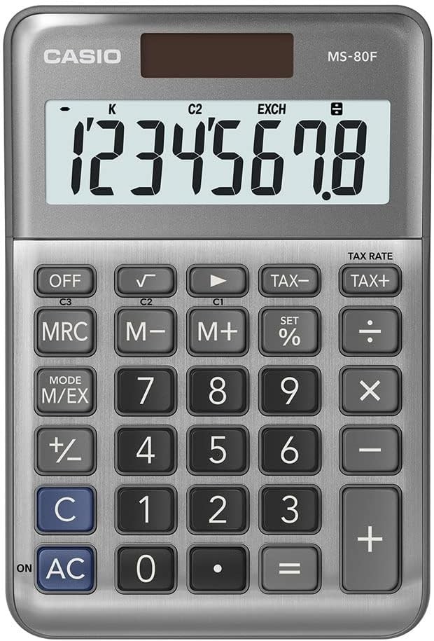 Casio MS-80F calculator Desktop Basic Grey