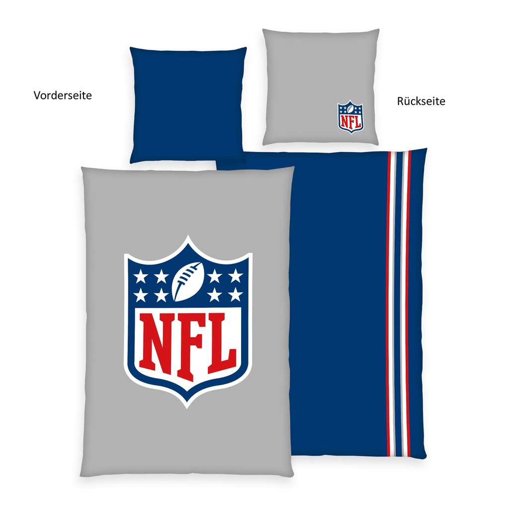 NFL 4441601050 - Bettwäsche 80x80 cm + 135x200 cm 100% Baumwolle