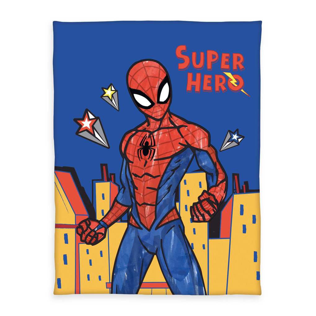 Spiderman 7536403127 - Fleecedecke 130x170 cm 100% Polyester