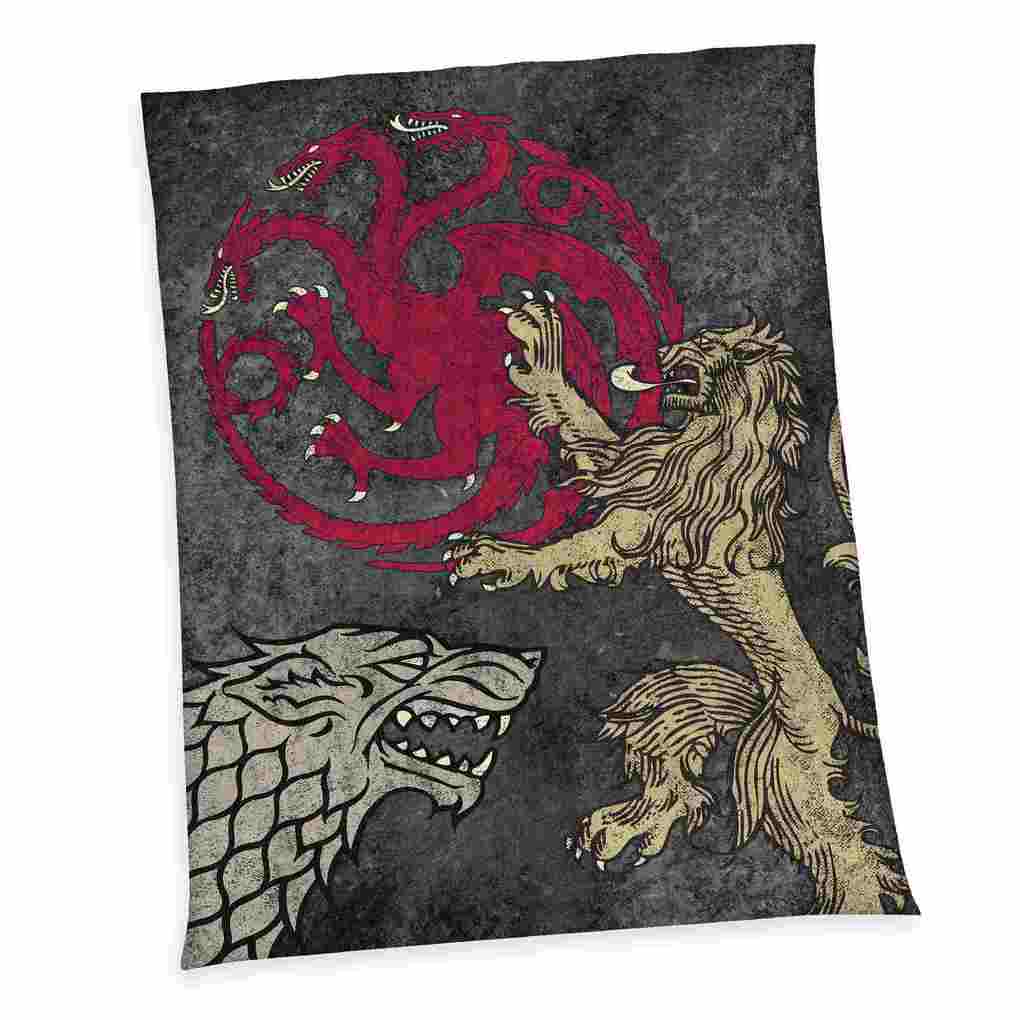 Game of Thrones 7621601036 - Wellsoft-Flauschdecke 150x200 cm 100% Polyester